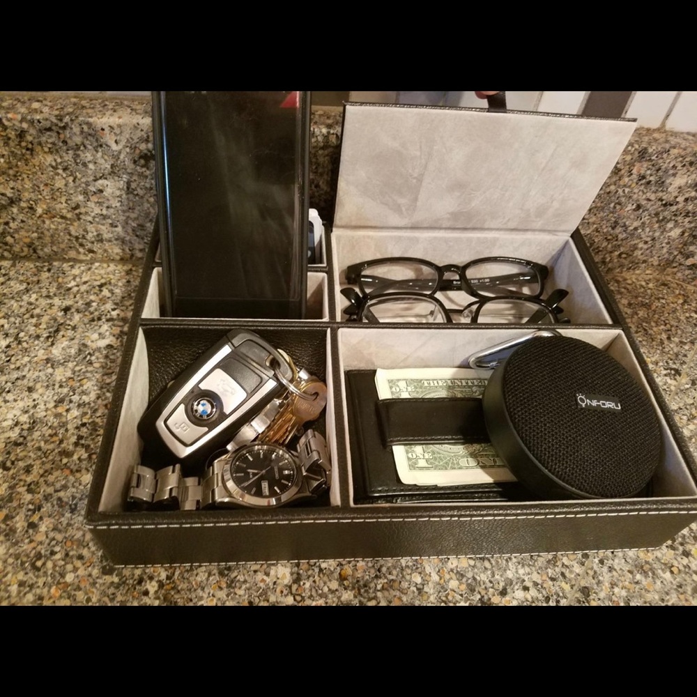 Leather Desktop Storage Organizer - Picture 4 of 4
